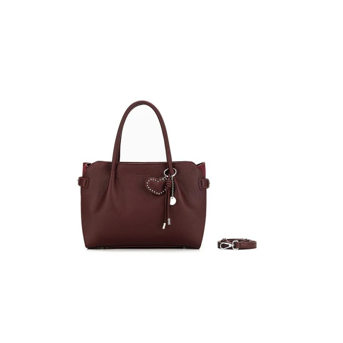 Black Caviar Handbag Alexandra Burgundy
