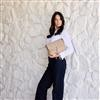 Black Caviar Becky handbag in biscuit