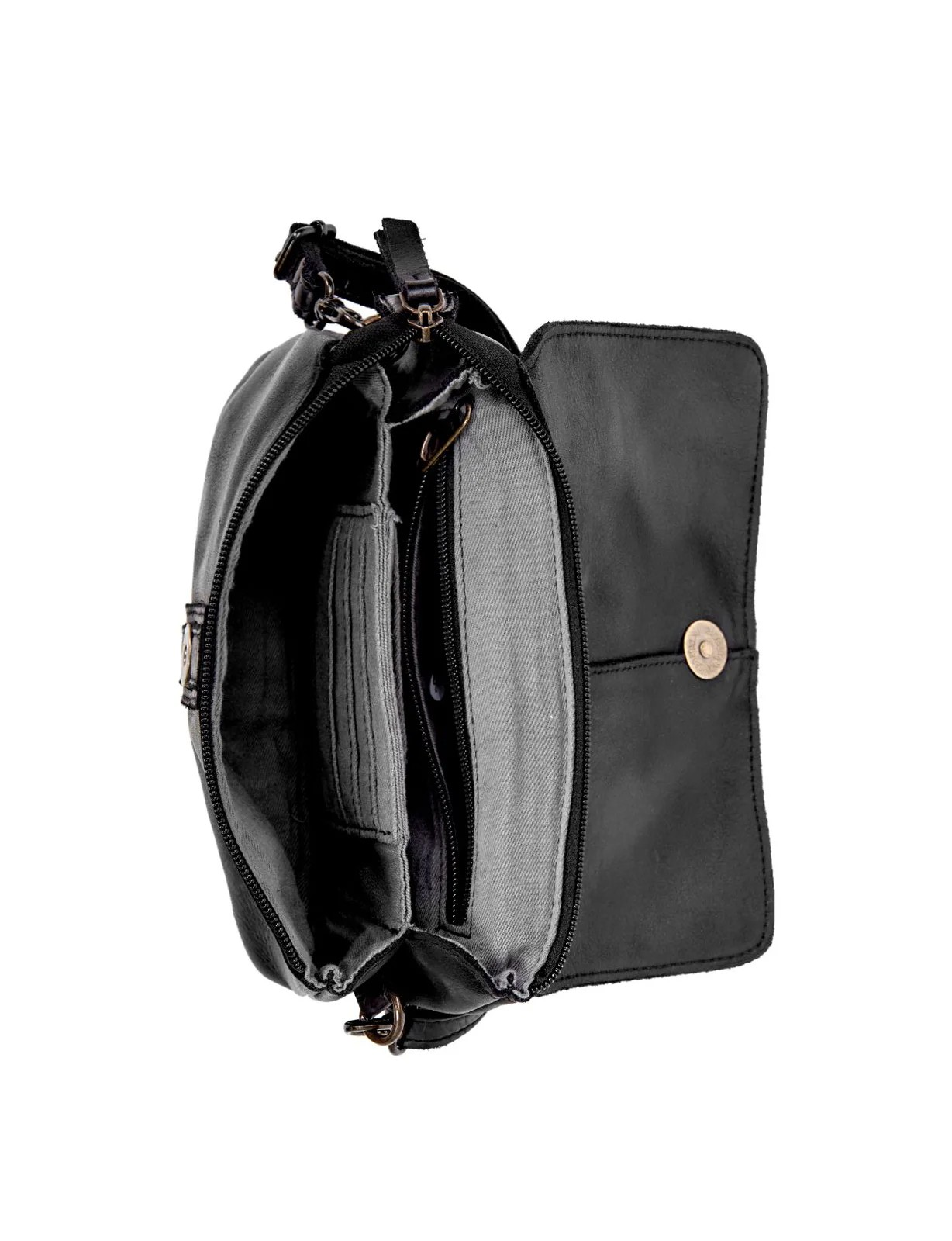Saddle & Sash Handbag A0015 Black
