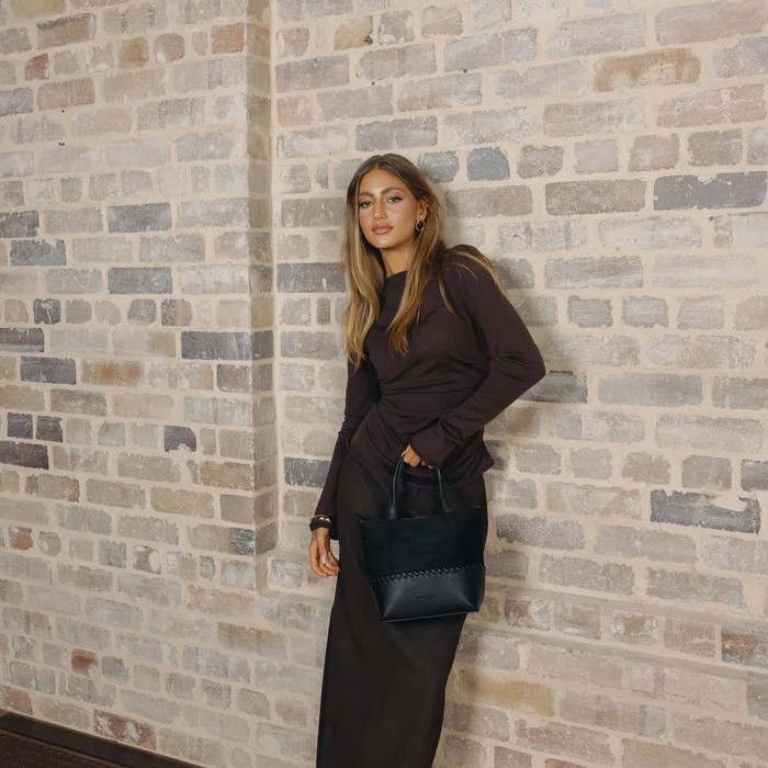 Black Caviar Handbag Tiffany Black