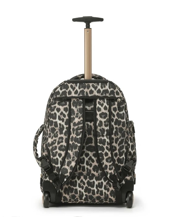 Tosca So Lite Wheeled Back Pack Leopard