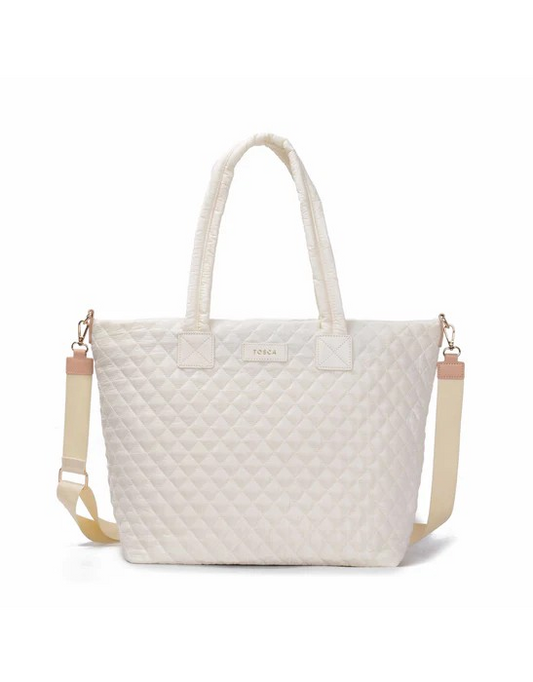 Tosca Metro Duffle Bag MET980 Mushroom Quilted