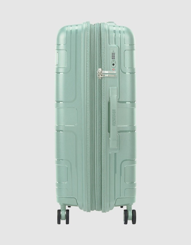 American Tourister | Light Max Medium 69cm Hardcase | Urban Green