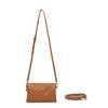 Black Caviar Edie clutch handbag in tan