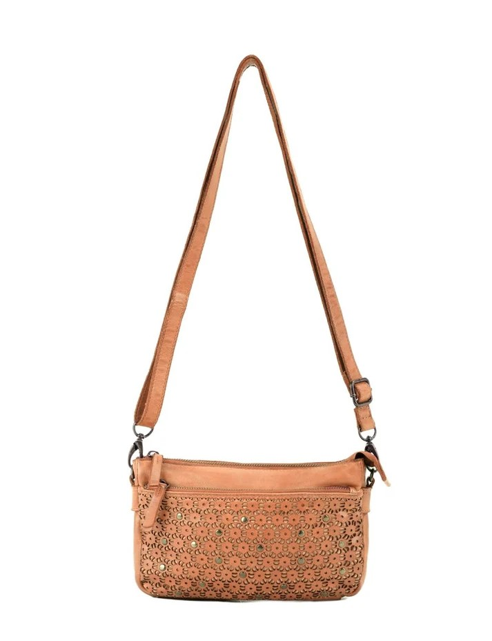 Saddle & Sash Handbag A0038 Tan