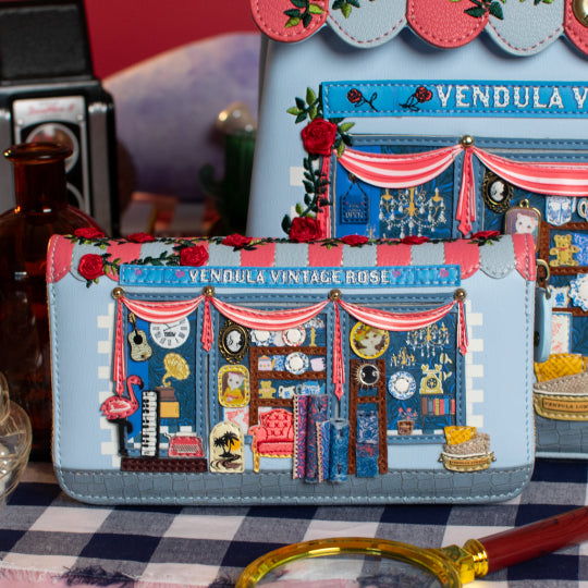 Vendula Vintage Rose Large Zip Wallet