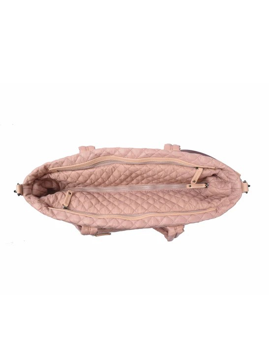 Tosca Metro Duffle Bag MET980 Mauve Quilted