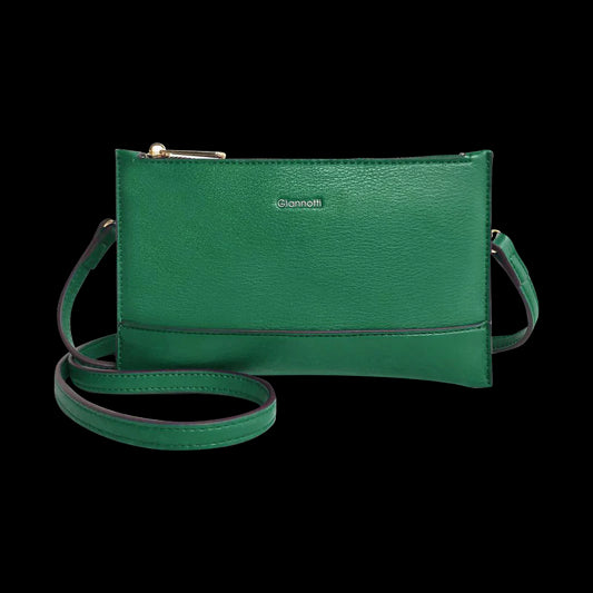 Giannotti Jade Small Faux Leather Crossbody Bag Handbag - Emerald