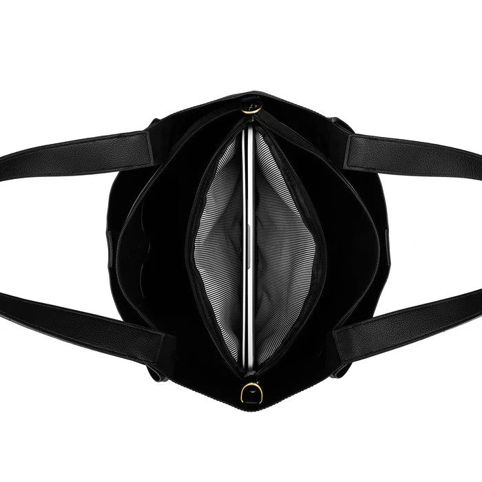 Black Caviar Handbag Sylvie Black