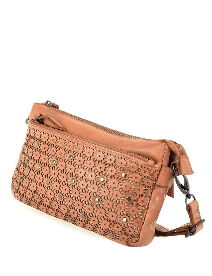 Saddle & Sash Handbag A0038 Tan