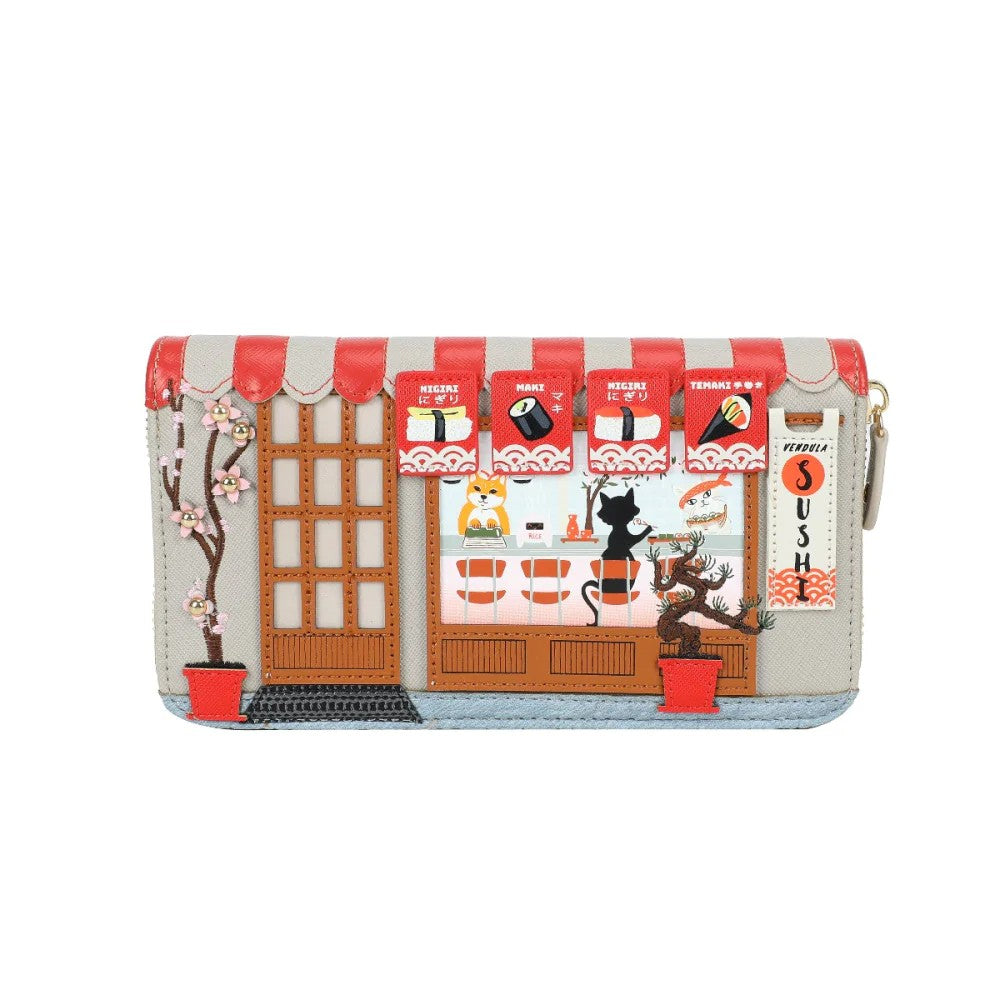 Vendula Sushi Grey Ziparound Wallet L