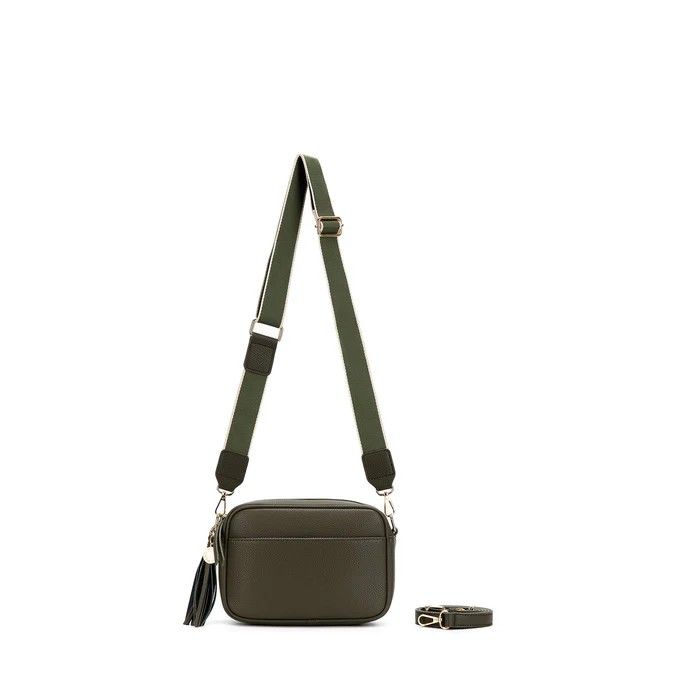 Black Caviar Handbag Indie Dark Olive