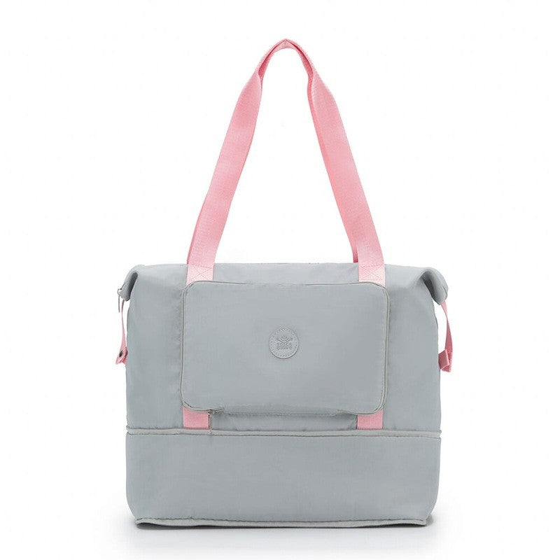 Tosca Foldable Bag TCA064 Grey/Pink