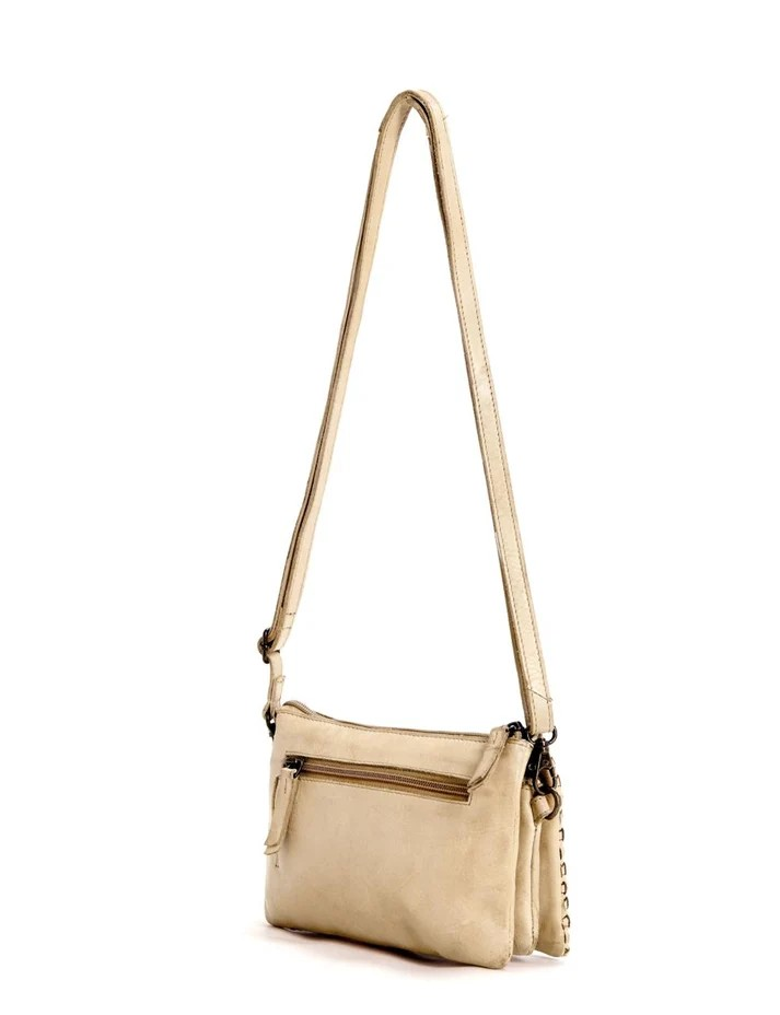 Saddle & Sash Handbag A0040 Taupe